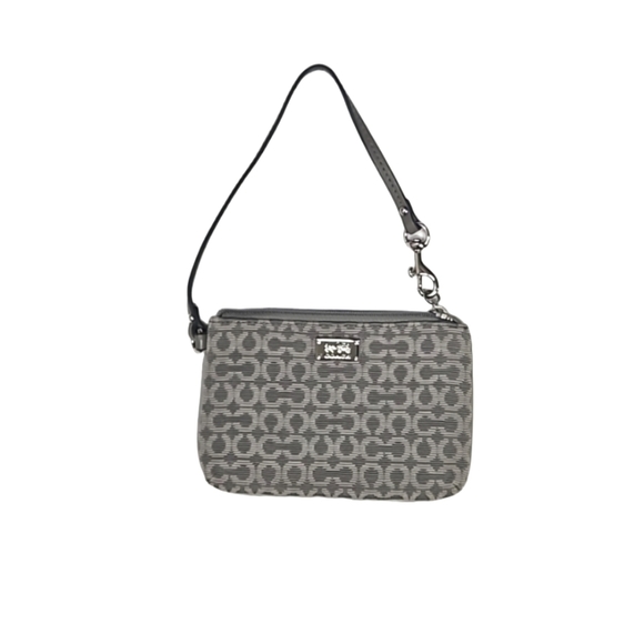 Coach Signature logo c's  small wristlet wallet in gray NWOT - Picture 7 of 7